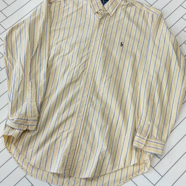 [BUNJANG] Polo Ralph Lauren Big Size Striped Shirt / 폴로랄프로렌 빅사이즈 스트라이프셔츠