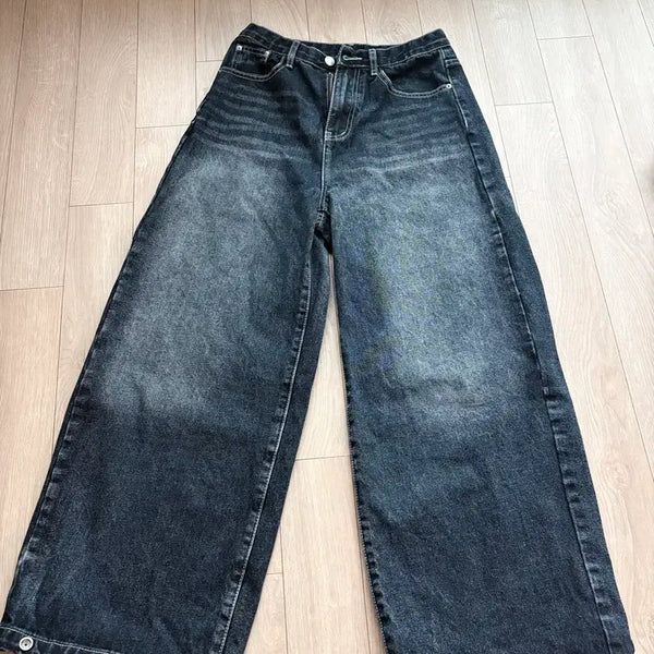 [BUNJANG] ModiMood Wide Denim Pants - Size S (Short Length) / 모디무드 와이드 데님 팬츠 S사이즈