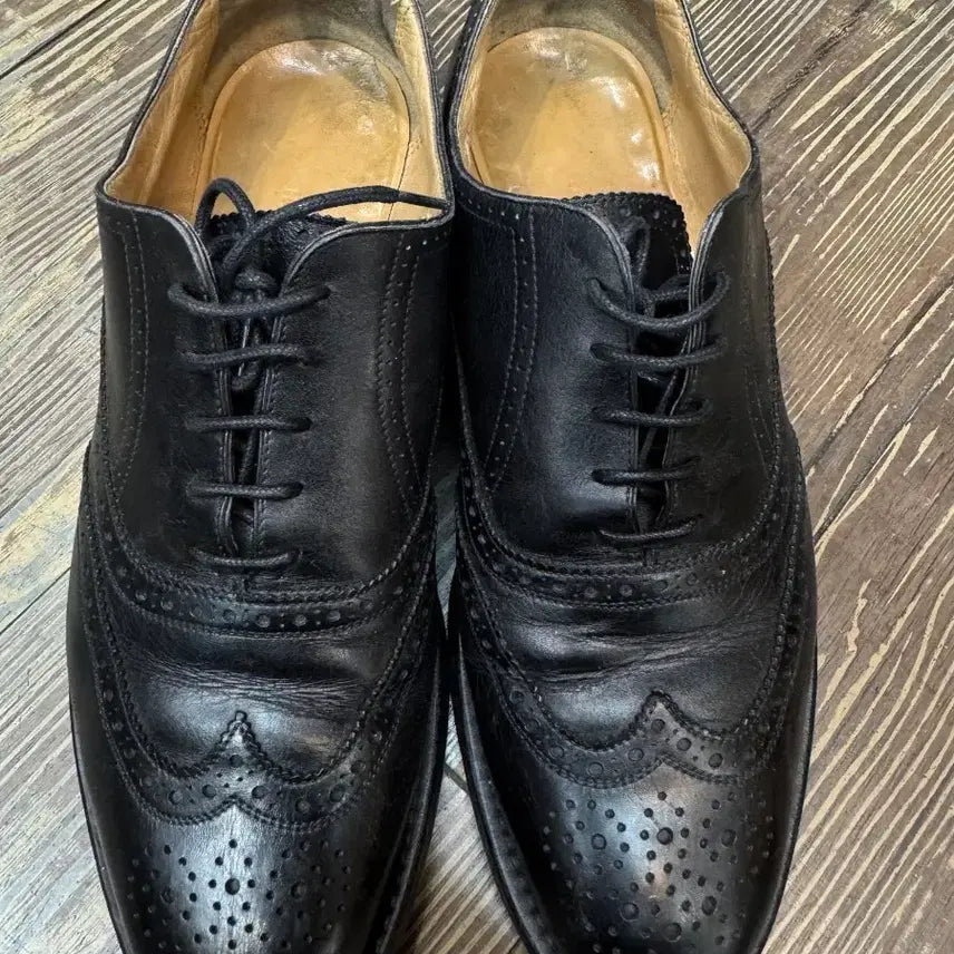 [BUNJANG] Hermes 90's Vintage Leather Wingtip Shoes / 90's 에르메스 빈티지 레더 윙팁 240~245