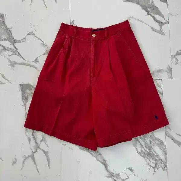 [BUNJANG] Polo Ralph Lauren Red Vintage Shorts / 폴로 랄프로렌 레드 빈티지 반바지