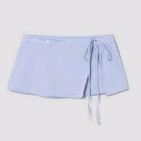 [BUNJANG] 8seconds Stripe Wrap Mini Skirt / 에잇세컨즈 스트라이프 랩 미니스커트