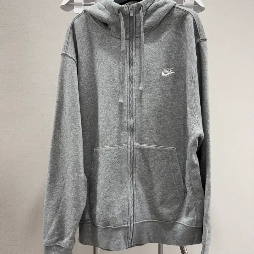 [BUNJANG] Nike Grey Full-Zip Hoodie XL / 나이키 후드집업 XL사이즈
