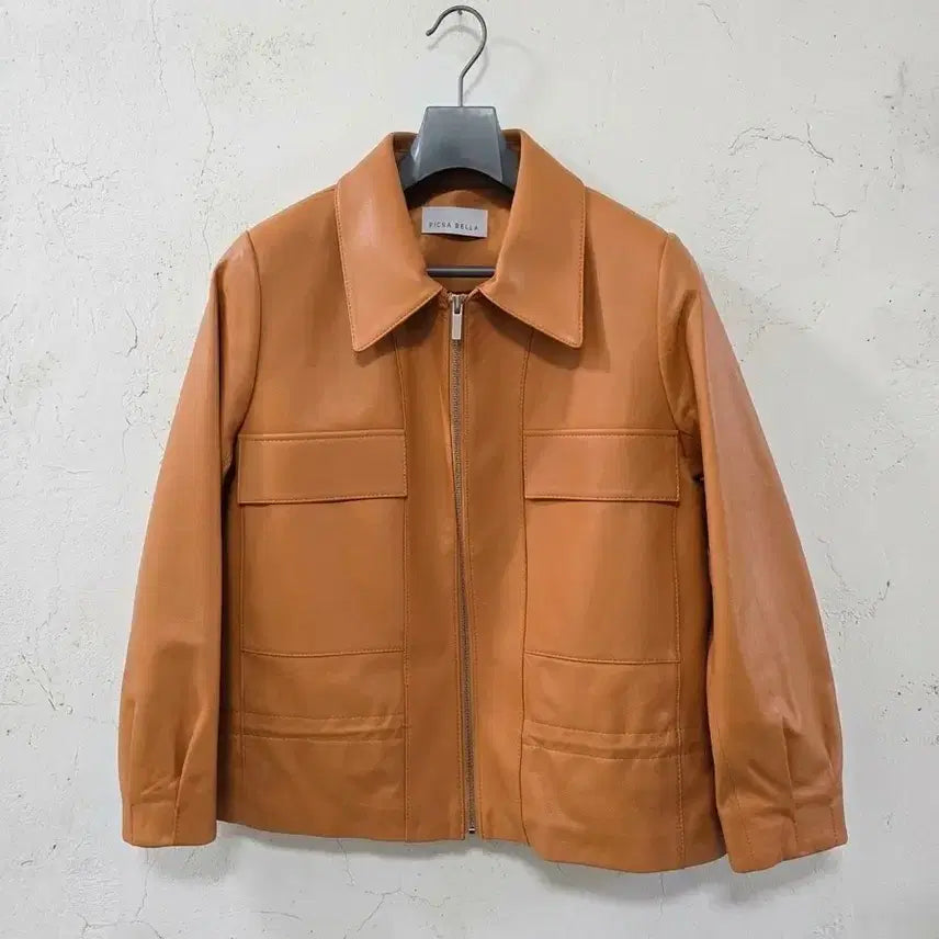 [BUNJANG] Pierabella Lambskin Leather Jacket / 피에라벨라 양가죽 자켓 (85-160) 55