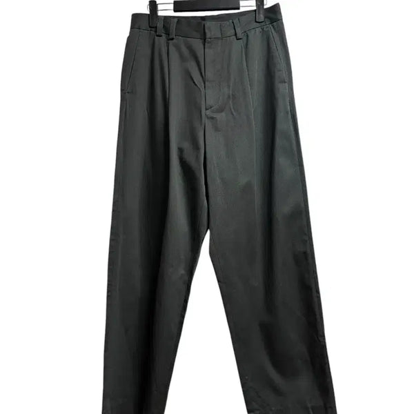 [BUNJANG] ZARA Pinched Cotton Wide Pants Charcoal Size 30 / 자라(ZARA) 핀턱 코튼 와이드팬츠 차콜 30 새상품