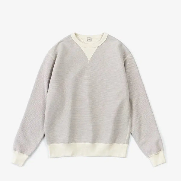 [BUNJANG] Loop & Weft Grey Pin Border Sweatshirt / 루프앤웨프트 그레이핀보더 스웻셔츠 L(100)