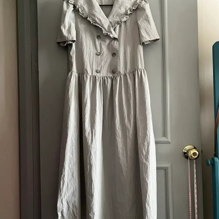 [BUNJANG] J.estina Double Button Sailor Dress / 22ss 지컷 더블 버튼 세일러 원피스 55사이즈