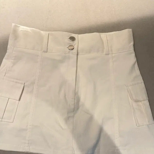 [BUNJANG] Hipnatic Two-Button Mini Skirt (M) / 에이블리 지그재그 히프나틱 투버튼 미니스커트 M