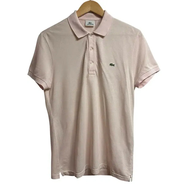 [BUNJANG] Lacoste PK Collar Short Sleeve T-Shirt Pink M (95) / 라코스테 PK 카라 반팔티 핑크 M(95)
