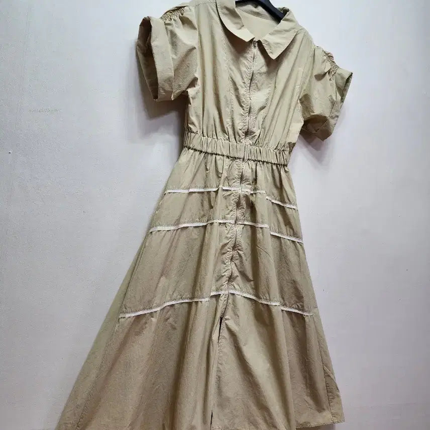 [BUNJANG] Neroli Zip-Up Dress with Waistband / neroli 허리밴딩 집업원피스