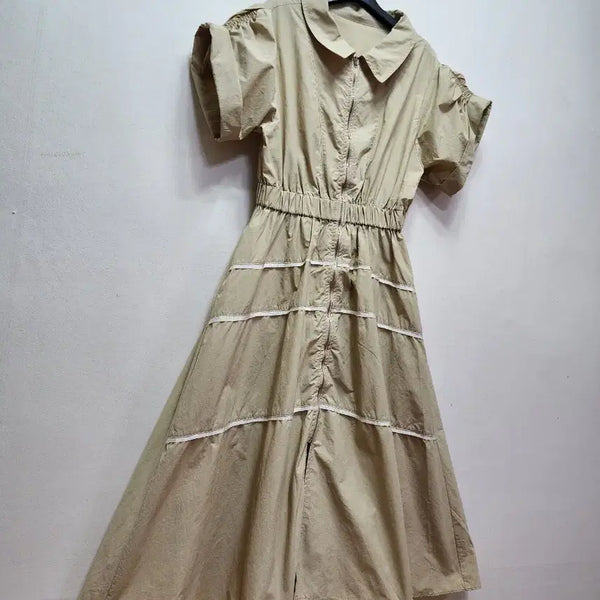 [BUNJANG] Neroli Zip-Up Dress with Waistband / neroli 허리밴딩 집업원피스