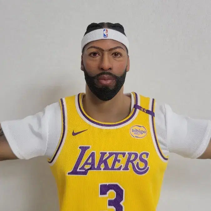[BUNJANG] Anthony Davis "LA Lakers" 1/6 Scale Action Figure / 앤서니 데이비스 1/6 피규어 (핫토이X앤터베이X작가작)