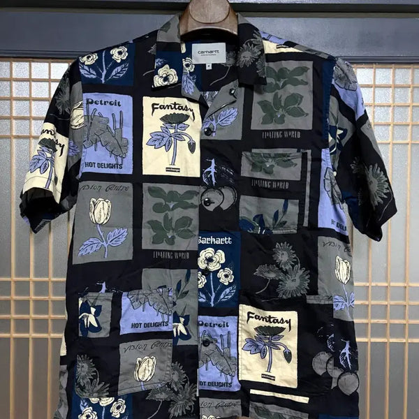 [BUNJANG] Carhartt WIP Open Collar Shirt Verdant / 칼하트WIP 오픈카라셔츠 100사이즈
