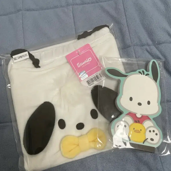 [BUNJANG] Sanrio Pochacco Pouch and Memo Pad Set / 포차코 파우치+포차코 메모패드 산리오 정품