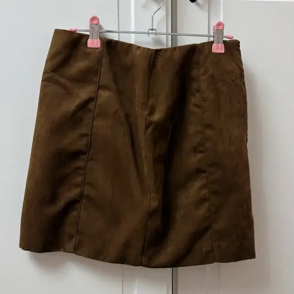 [BUNJANG] H&M Brown Velvet Skirt / H&M 브라운 벨벳 스커트 치마