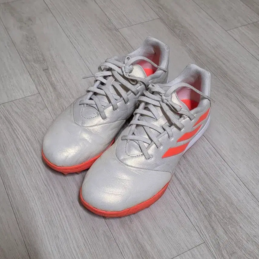 [BUNJANG] Adidas Futsal Cleats Grey/Orange / 아디다스 풋살화 회색/주황색