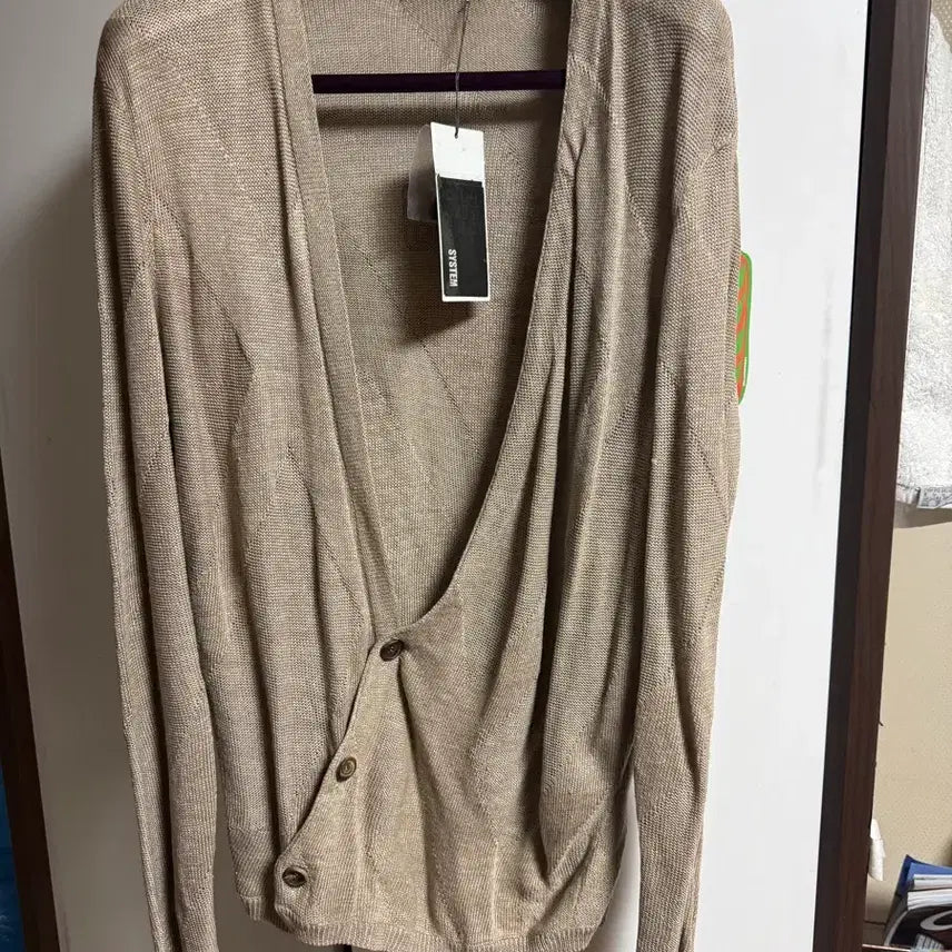 [BUNJANG] System Homme Beige Knit Cardigan / 시스템옴므 베이지 가디건
