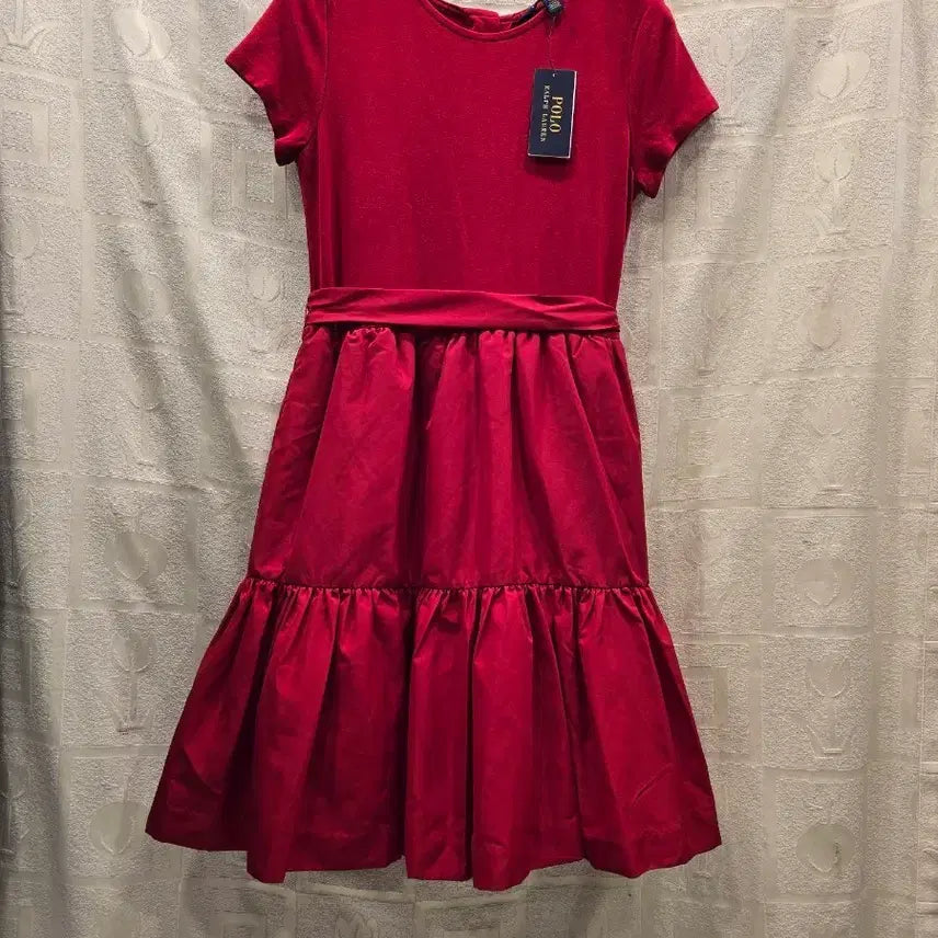 [BUNJANG] Polo Ralph Lauren Red Dress (Kids XL/Womens 55) / 새상품) 폴로 랄프로렌 레드 원피스 160 여성 55