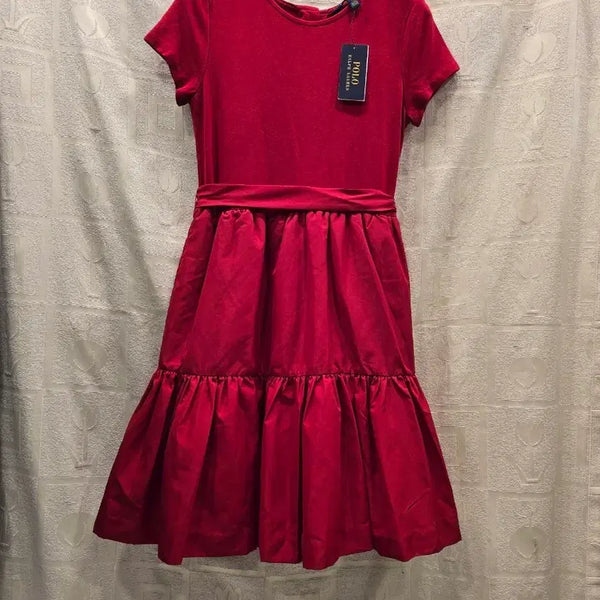 [BUNJANG] Polo Ralph Lauren Red Dress (Kids XL/Womens 55) / 새상품) 폴로 랄프로렌 레드 원피스 160 여성 55