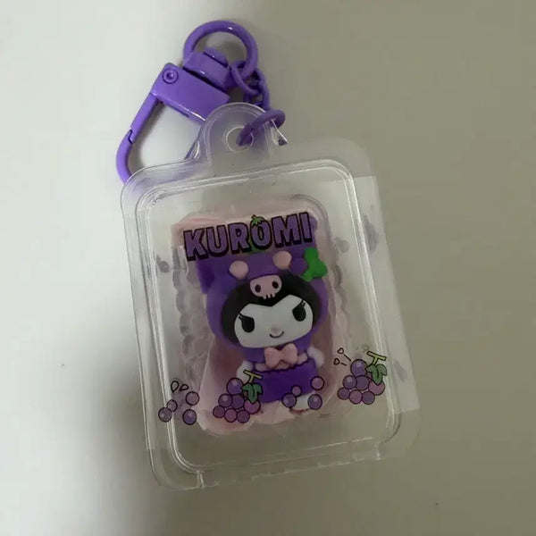 [BUNJANG] Sanrio Kuromi Fruit Series Keychain / 산리오 후르츠(과일시리즈) 키링 쿠로미 판매
