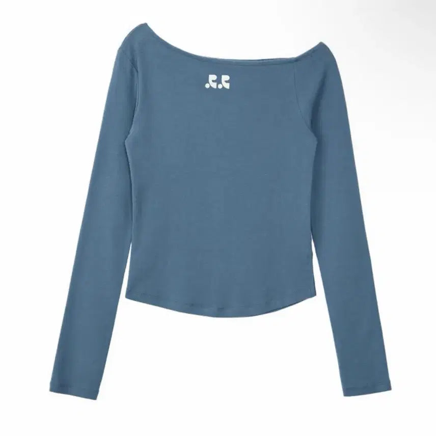 [BUNJANG] Rest & Recreation RR One Shoulder Long Sleeve Top Blue / 레스트 레크레이션 RR 원 숄더 롱슬리브 탑 블루