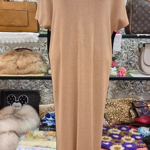 [BUNJANG] Knit Long Dress One-Piece / 니트 롱원피스 (55 66 77)