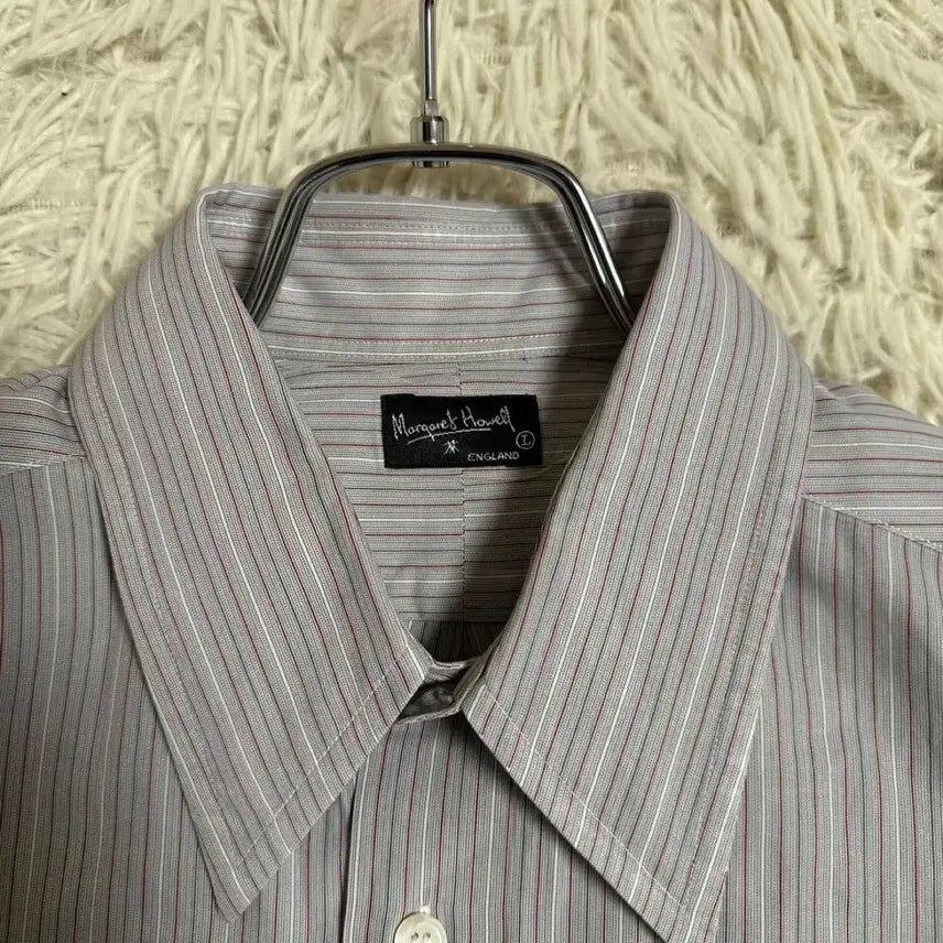 [BUNJANG] Margaret Howell Striped Cotton Shirt / 마가렛 호웰 스트라이프 셔츠