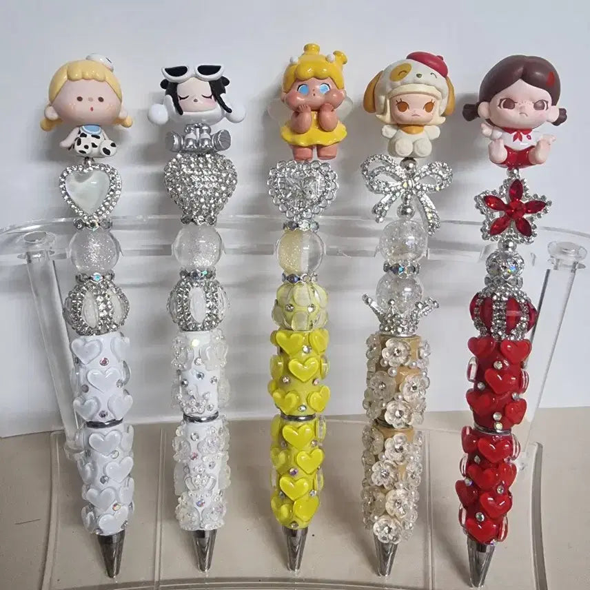 [BUNJANG] Handmade Pen - Skull, Buoy, Molly, Childhood Qoo, Tutu Bear, Pochacco / 정품피규어)수제볼펜 스컬 부요 몰리 어린시절 큐오 투투베어 포차코 도라