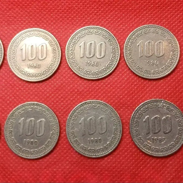 [BUNJANG] 1980 100 Won Coin Bundle Set (10 pieces) / 1980년 100원 동전 10개 일괄