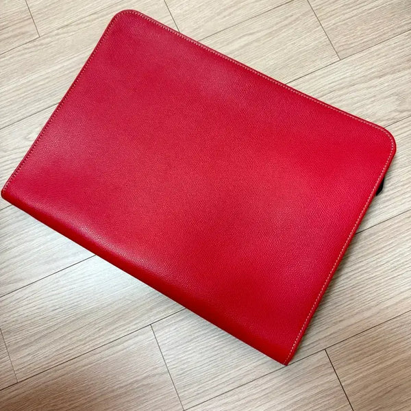 [BUNJANG] Marinella Italy Leather Clutch Bag / 이태리 마리넬라 레드 클러치백
