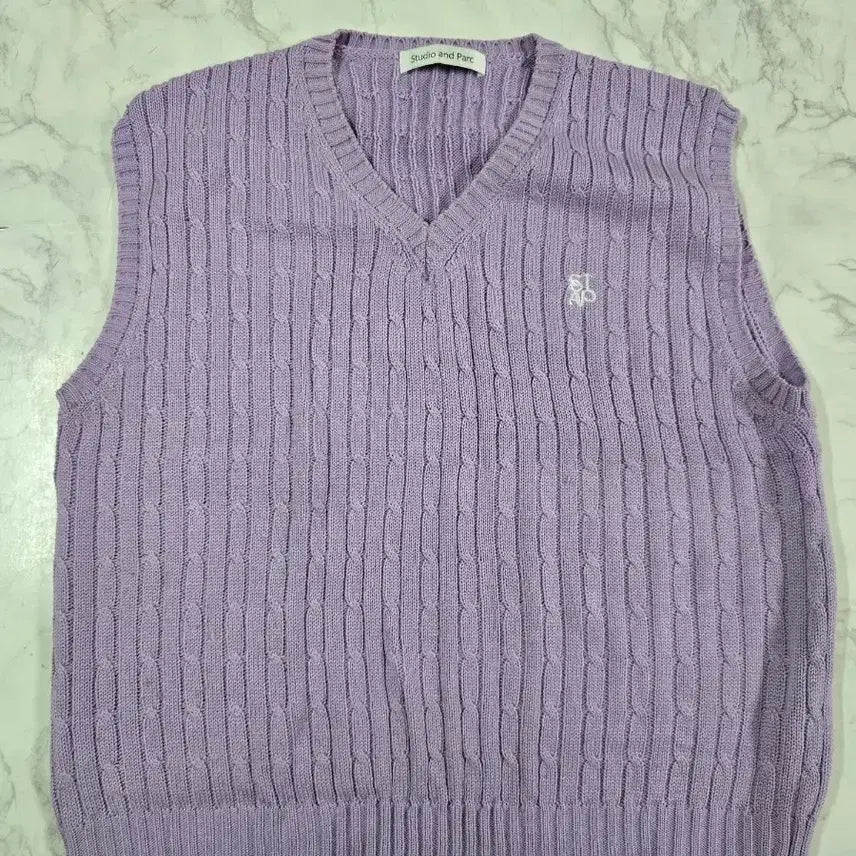 [BUNJANG] Studio anpark Knit Vest Size 1 / 스튜디오앤파르크 니트조끼 사이즈1