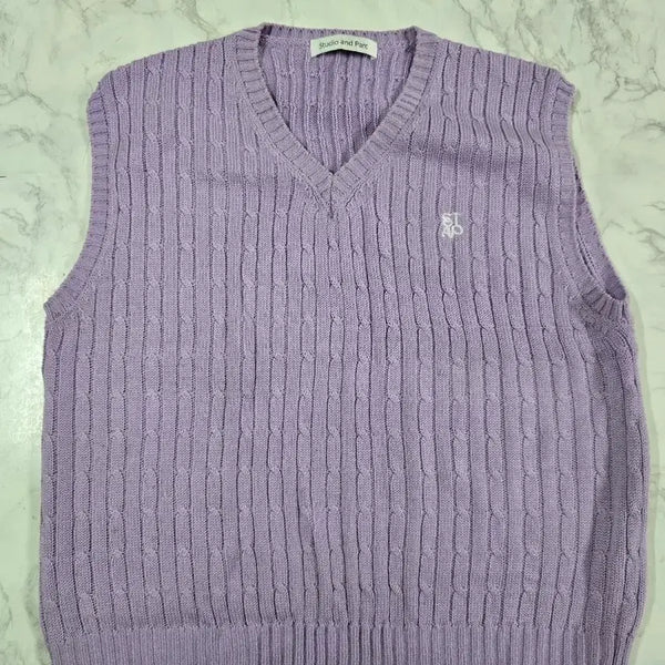 [BUNJANG] Studio anpark Knit Vest Size 1 / 스튜디오앤파르크 니트조끼 사이즈1
