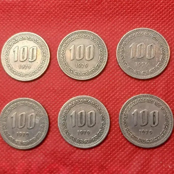 [BUNJANG] 1979 South Korean 100 Won Coin Bundle Set (10 coins) / 1979년 100원 동전 10개일괄
