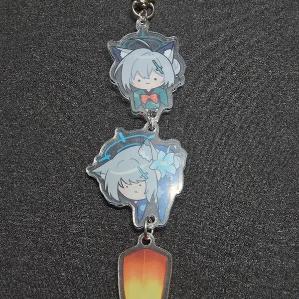 [BUNJANG] Blue Archive Siroco Kuroko Lantern Keychain / 블루아카이브 시로코 쿠로코 등불 키링 팝니다