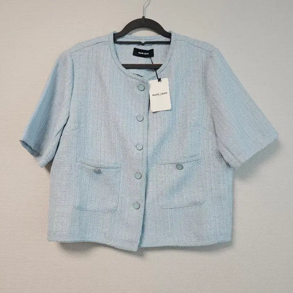 [BUNJANG] Marie Claire Short Sleeve Tweed Jacket / 마리끌레르 반팔트위드자켓