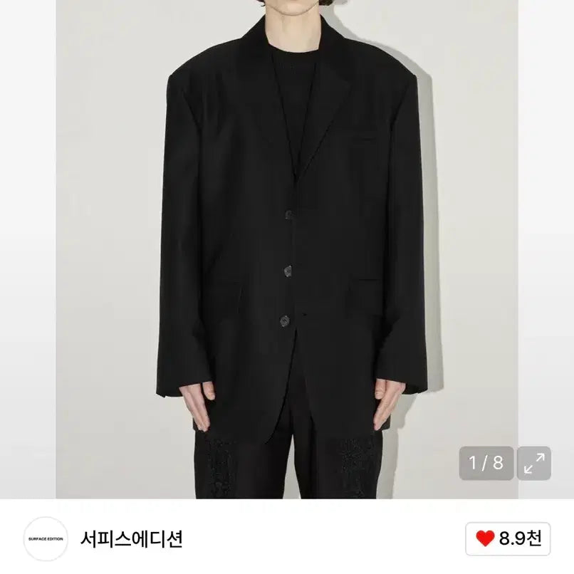 [BUNJANG] Surface Edition Blazer Black / [L] 서피스에디션 블레이저 블랙 새상품