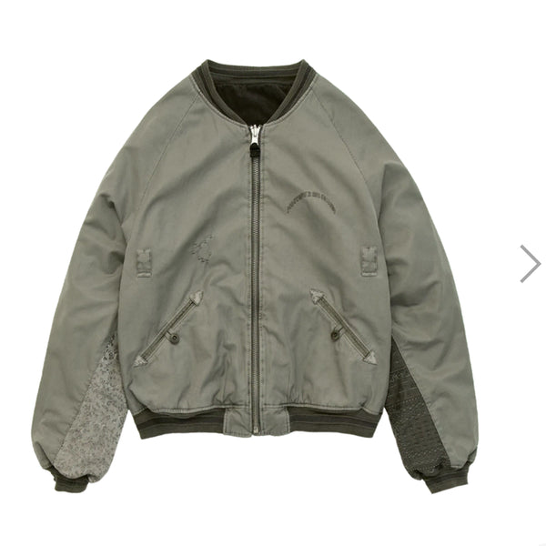 [BUNJANG] Polytelu 1011 Reversible Floral Souvenir Bomber / (3) 폴리테루 1011 리버시블 플로럴 수베니어 봄버