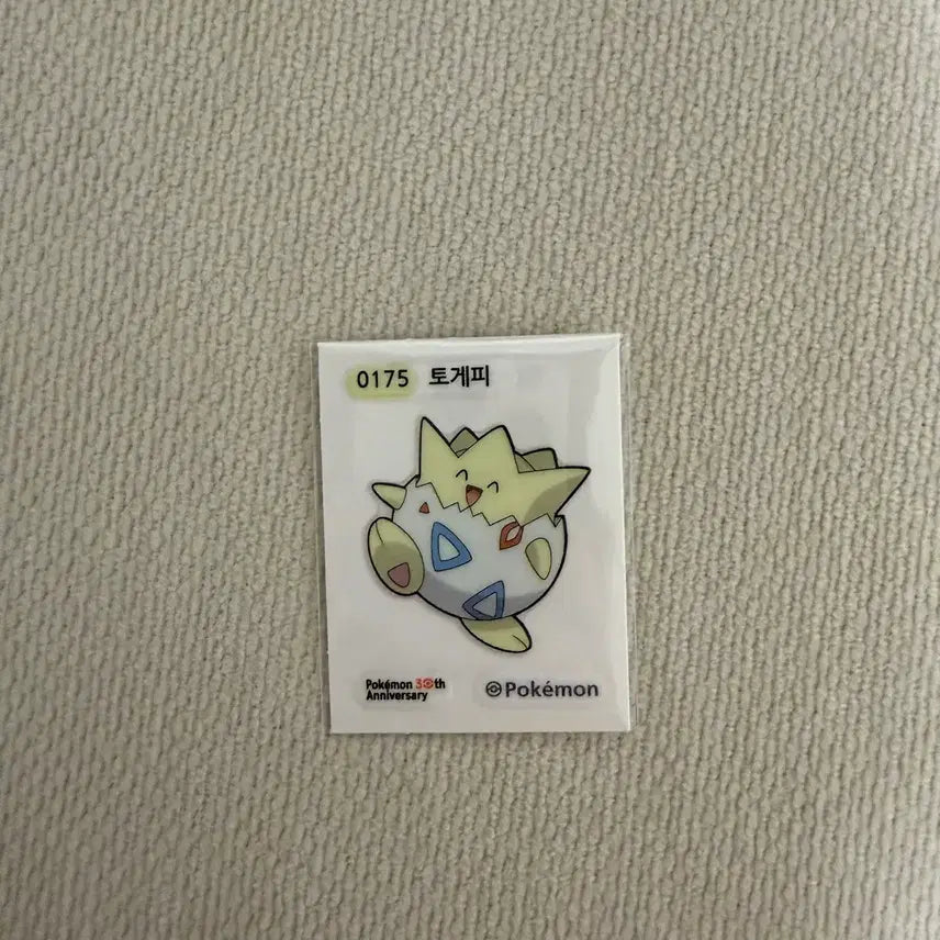 [BUNJANG] Pokemon 30th Anniversary Season 5 Togepi Sticker / 포켓몬 30주년(시즌5) 띠부씰 토게피
