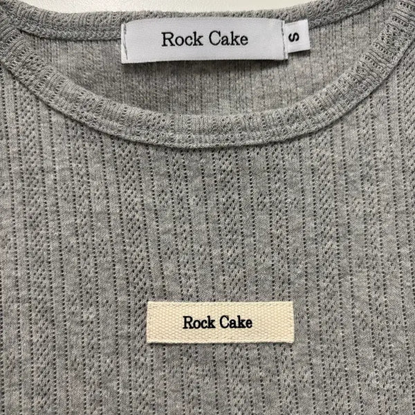 [BUNJANG] Rock Cake Gray T-Shirt Size S / Rock Cake 회색 반팔