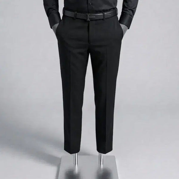 [BUNJANG] And Z Cool Black Slim Straight Fit Summer Slacks / 지오지아 And Z / 앤드지 S/S 여름 쿨 블랙 슬랙스 / 31-32