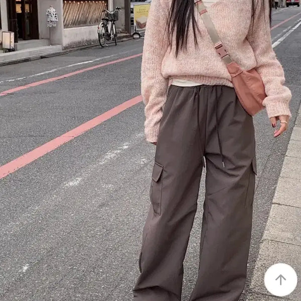 [BUNJANG] YURI E HEAR YOU Nice Mood Cargo Pants Melting Brown (Basic Length) / 유리에 히얼유 나이스무드 카고팬츠 멜팅브라운 (베이직 기장)