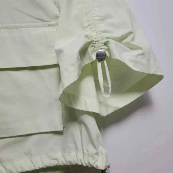 [BUNJANG] ZARA Short Sleeve Cropped Jacket Light Green (Size M) / 자라 반팔 크롭 자켓 M 사이즈