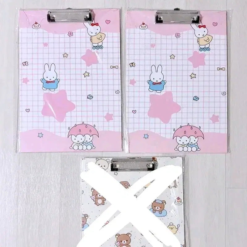 [BUNJANG] Miffy and Rilakkuma A4 Clipboard / 미피 클립보드 (A4사이즈) / 새상품