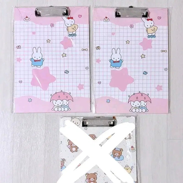 [BUNJANG] Miffy and Rilakkuma A4 Clipboard / 미피 클립보드 (A4사이즈) / 새상품