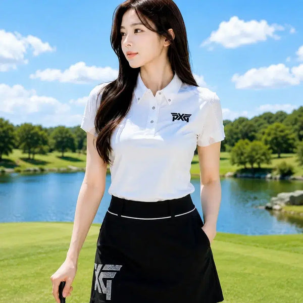 [BUNJANG] PXG Women's Cubic Logo Skirt - Black (Size M) / PXG골프 여성 큐빅 스커트 M