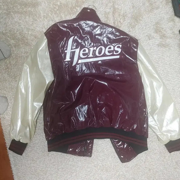 [BUNJANG] Heroes Burgundy Yootaek Baseball Jumper / 히어로즈 버건디 유택 야구 점퍼