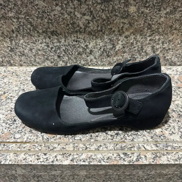[BUNJANG] Camper Mary Jane Suede Flats Black 38 / 캠퍼 CAMPER 메리제인 38 플랫 245 스웨이드 블랙