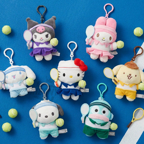 [BUNJANG] Sanrio Tennis Ball Chain Charm / 산리오 테니스 인형 가방고리 키링 13cm