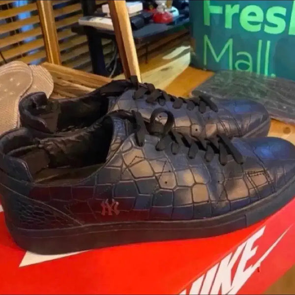 [BUNJANG] MLB Men's Sneakers Size 280 Crocodile Embossing / MLB 남성 스니커즈 사이즈280