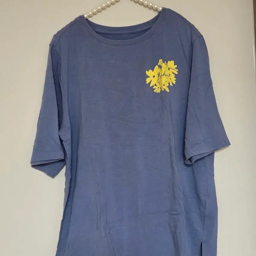 [BUNJANG] Women's Cotton Modal Short Sleeve T-Shirt Blue Size 88 / 88)반팔 면모달 티셔츠 블루 88사이즈