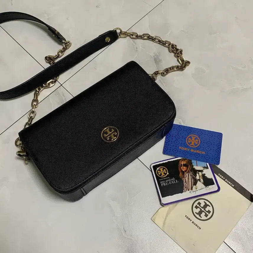 [BUNJANG] Tory Burch Black Chain Crossbody Bag / 토리버치 블랙 체인 크로스백